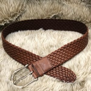 Michael Kors Braided Leather Belt